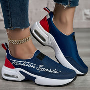 Women's Mesh Slip-On Low-Top Sneakers Breathable Casual Outdoor Shoes