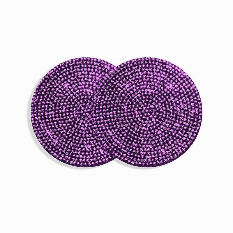 Автомобильные подстаканники с искусственным алмазным принтом, противоскользящая блестящая отделка со стразами, украшение для держателя стакана