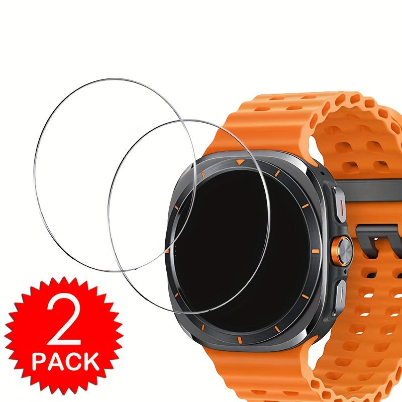 9H Tempered Glass Screen Protectors for Apple Watch and Samsung Galaxy Watch Ultra 2/3/5 Pack