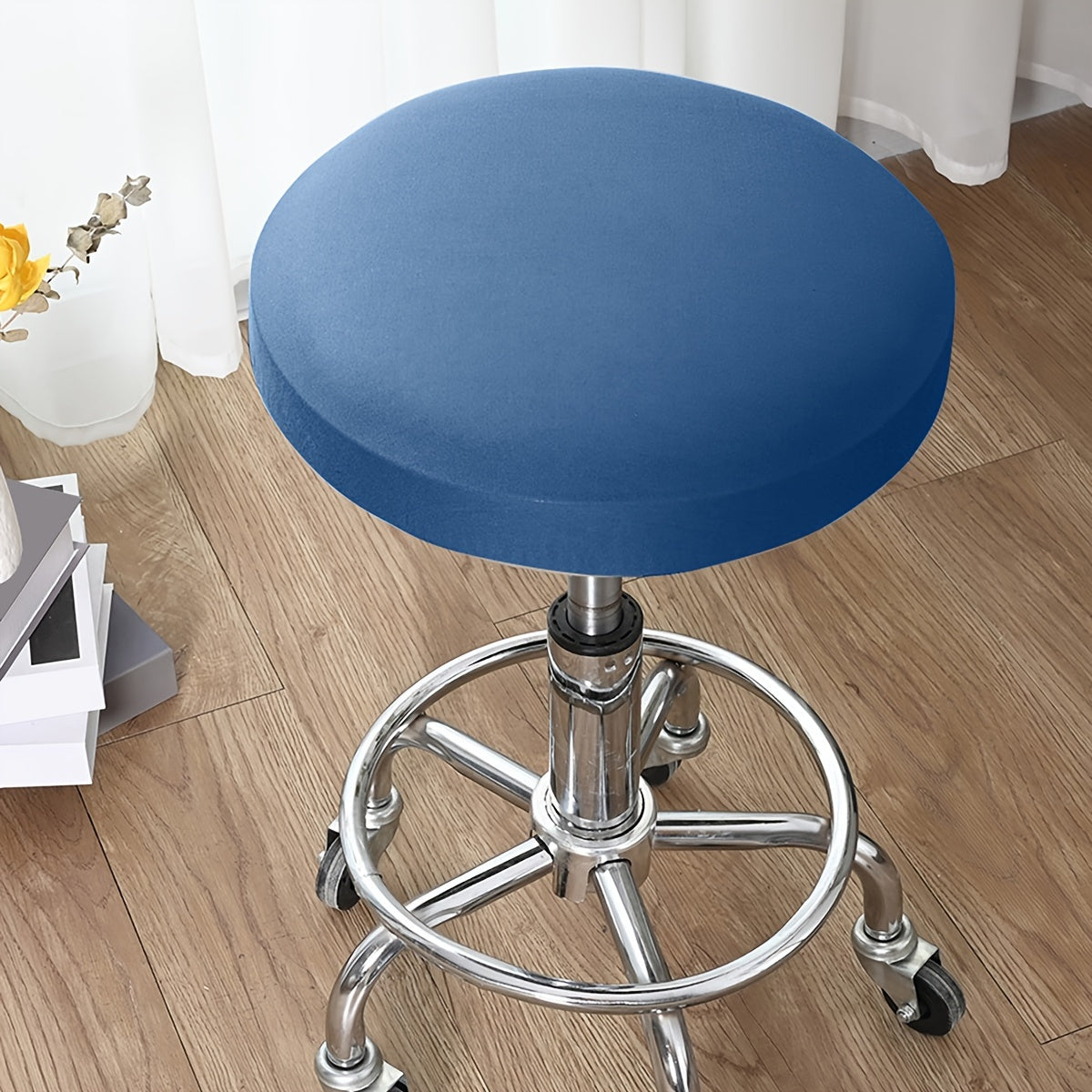 Waterproof Round Stool Cover Made of Milk Fiber Fabric with Elastic
