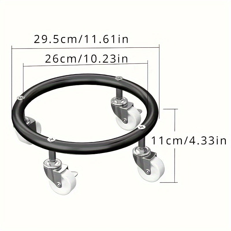 Stainless Steel Storage Rack for Gas Cylinders Water Dispensers with Wheels