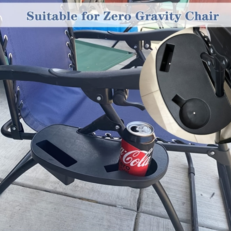Zero Gravity Chair Arm Tray with Cup Holder and Phone Slot for Lounge and Beach