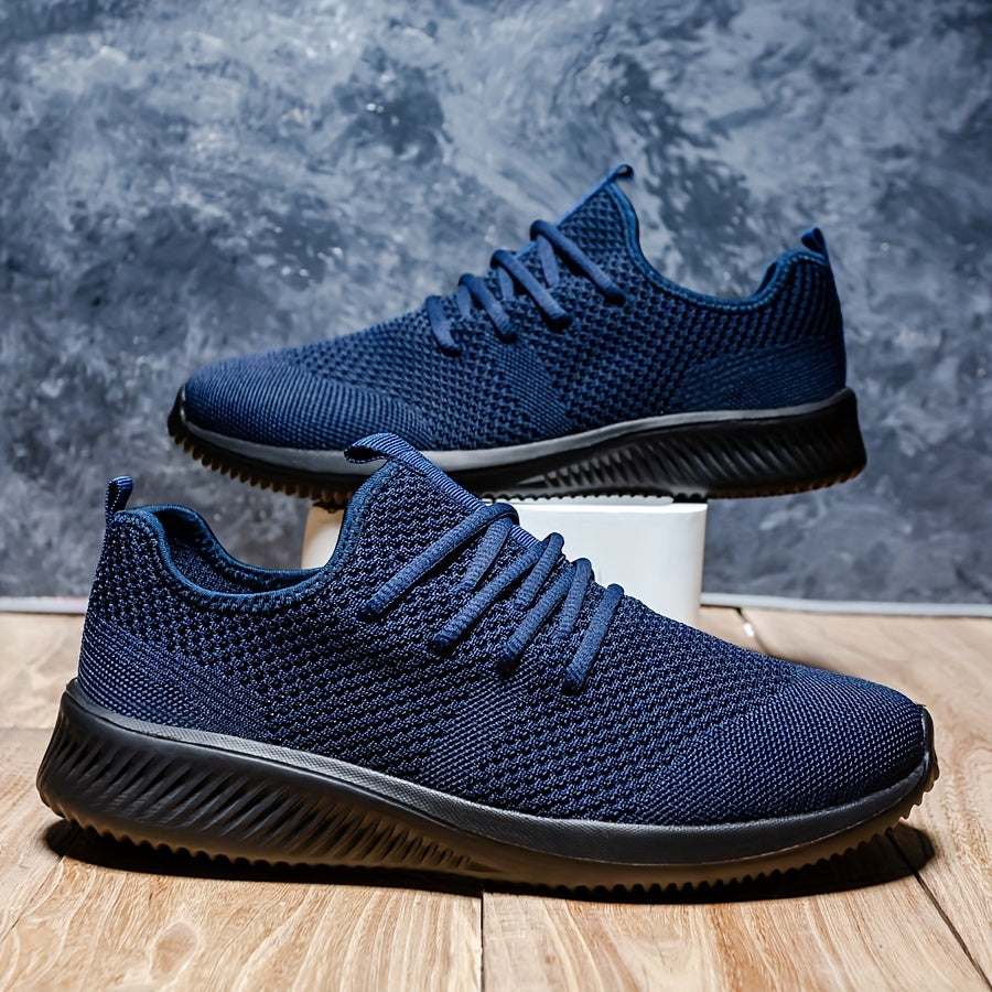 Plus Size Breathable Running Shoes for Men Non-Slip Soft Sole Casual Sneakers