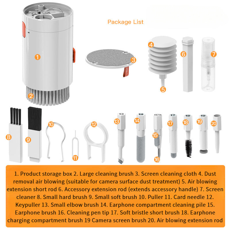 Cleaning Kit for Mechanical Keyboards and Electronics 20-Piece Dust Removal Tools