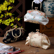 Bolso de mano de noche para mujer con adorno de cuentas, correa ajustable, estilo vintage, negro, oro, plata