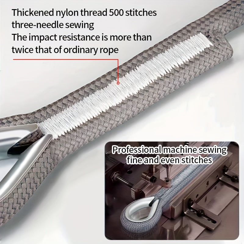 Og'ir yuk Polyamid Tov Rope Seti Off-Road Qayta tiklash uchun SUV transport vositasi bilan po'latdan yasalgan kancalar bilan