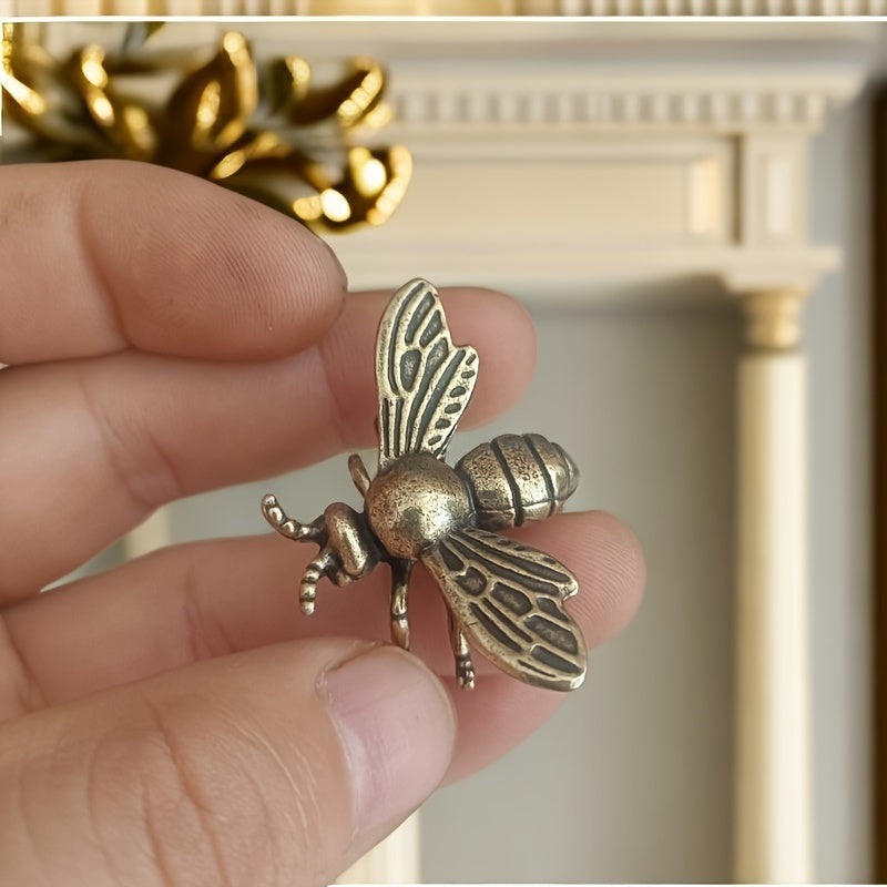 Handmade Copper Bee Decor Antique Bronze Office Study Gift Collection