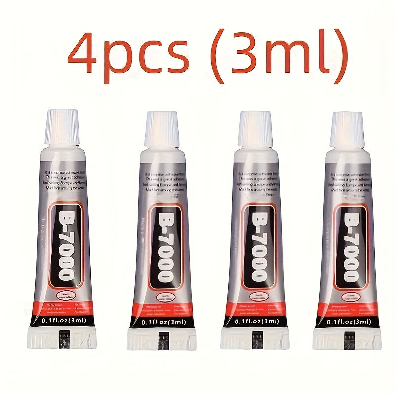 Pegamento adhesivo multiusos 4 piezas de unión fuerte para fabricación de joyas y reparaciones DIY compatible con plástico, metal, vidrio y cerámica