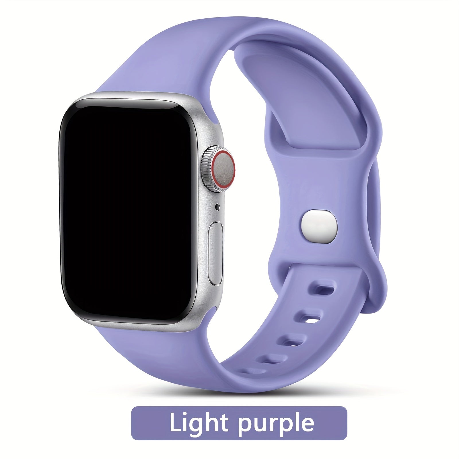 Silicone Sport Watch Band for iWatch Fits 38mm to 49mm Compatible with Series SE Ultra 9 8 7 6 5 4 3 2 1