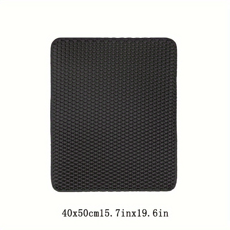 Double Layer EVA Cat Litter Mat Non-Slip Waterproof Large