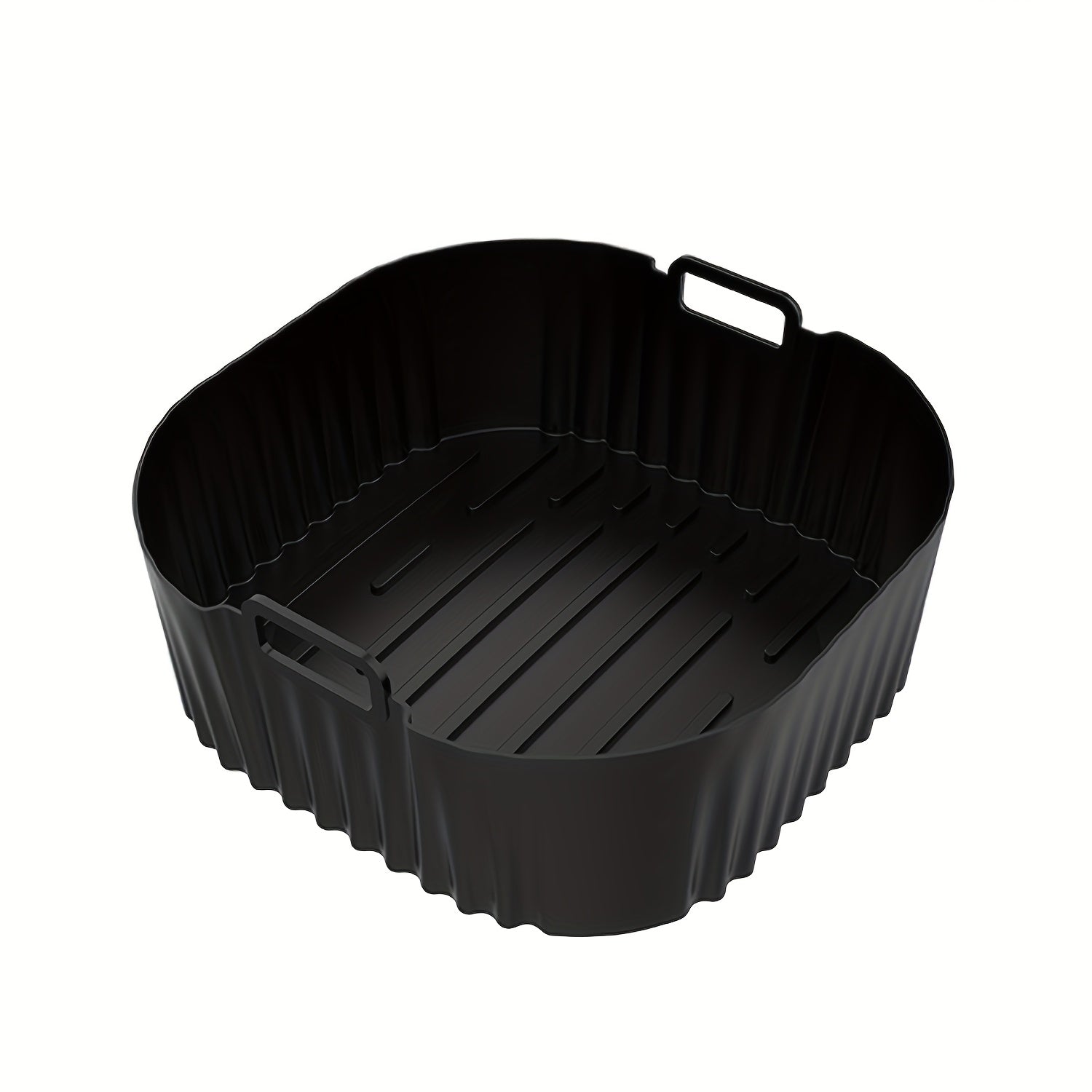 Black Silicone Baking Tray for Air Fryer Oven Microwave Non-Stick Food Grade