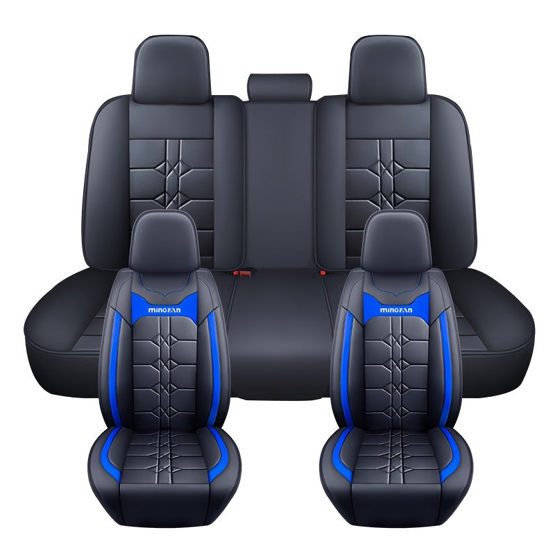 Universal Car Seat Covers All-Season Wear-Resistant PU Leather Full Coverage