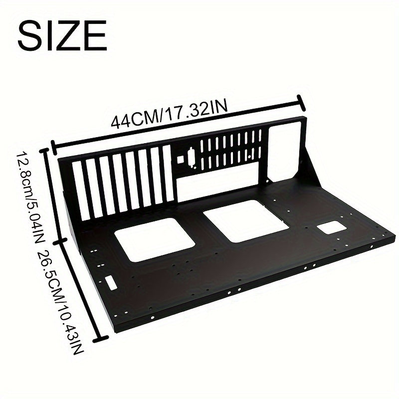 Black Alloy Steel Test Bench Case for MicroATX and ITX Motherboards