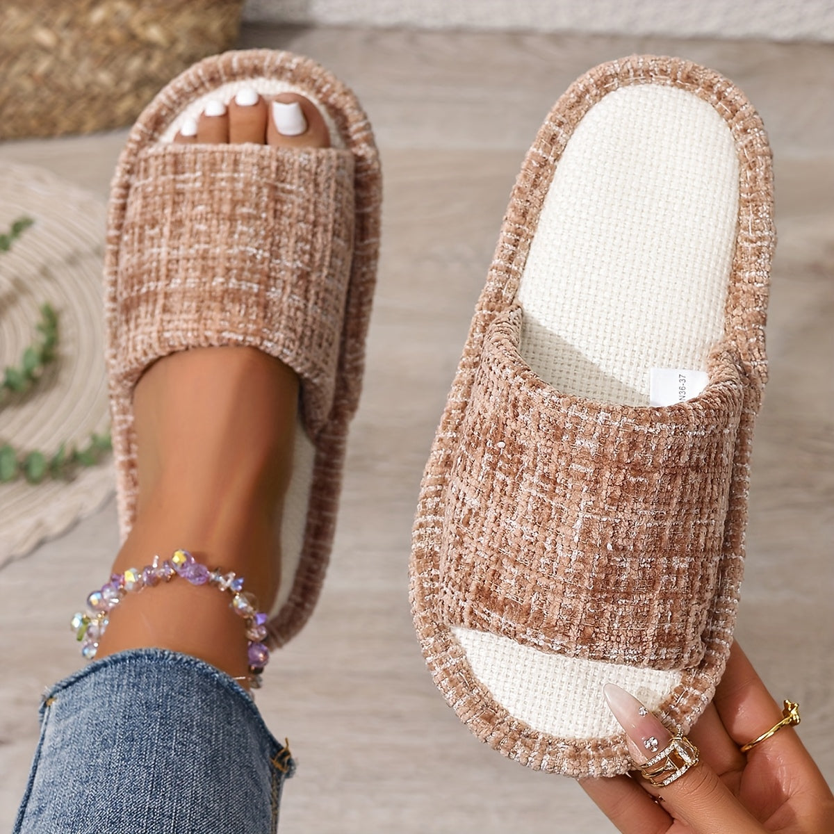 Women's Flat Slippers Soft Bottom Breathable Indoor Outdoor Casual Shoes 5 Colors