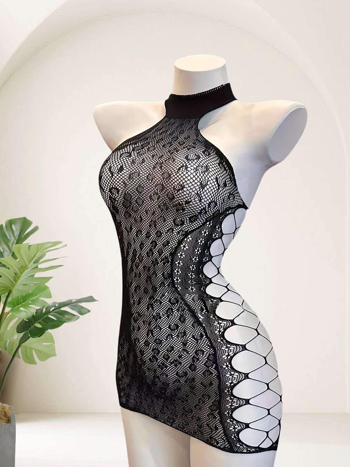 Плюс сайз женское кружевное платье из леопардового жаккарда с сетчатым кружевом