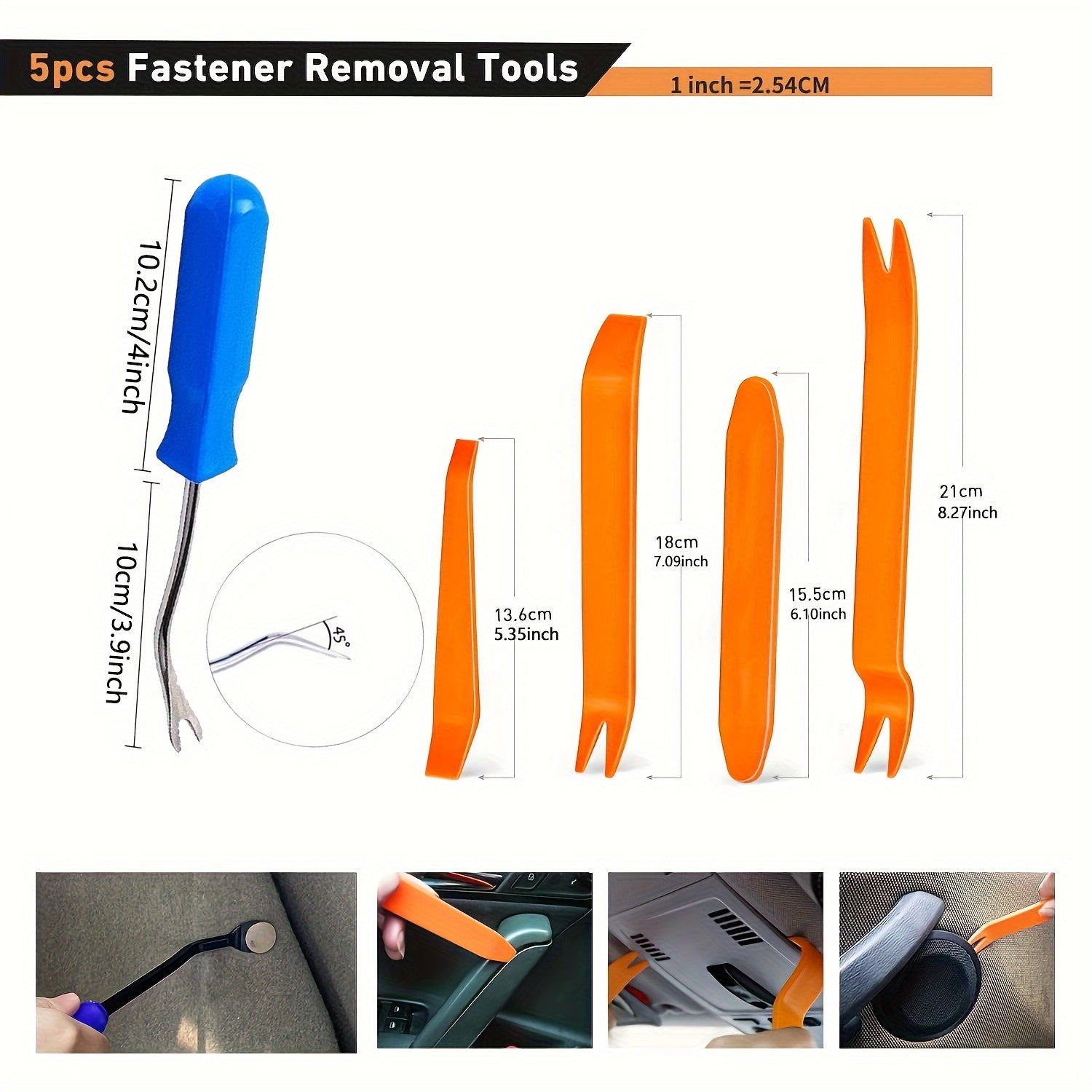 Auto Retainer Clips and Fasteners Set Nylon Bumper Fender Rivets 36 Sizes