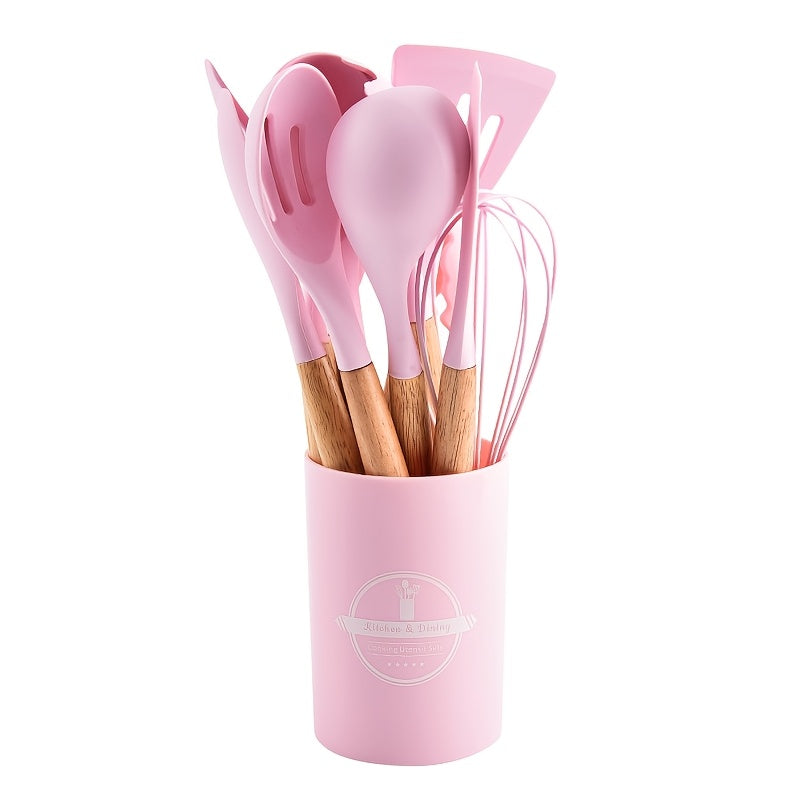 Silicone Kitchen Utensil Set Non-Stick Heat-Resistant Cooking Tools