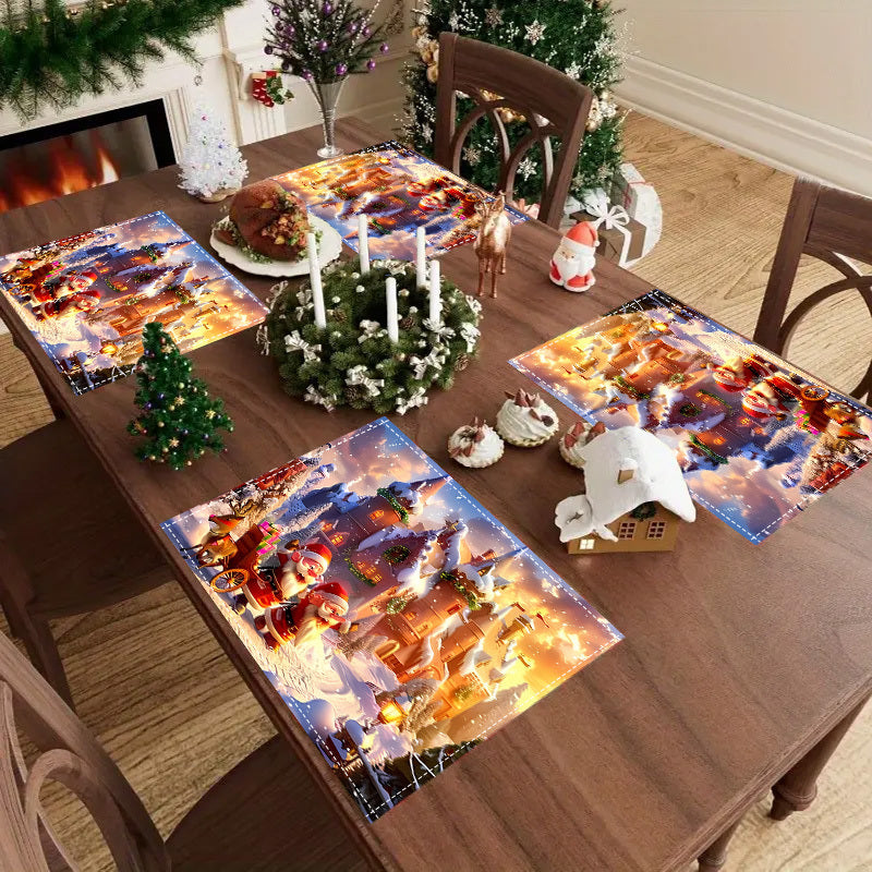 Christmas Table Runners Open Design Sets of 1 4 6 8 or 12 for Holiday Decor