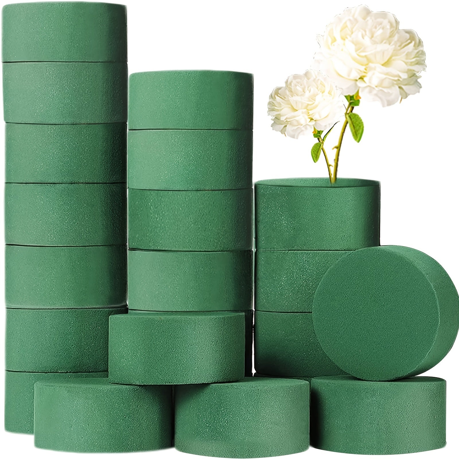 Set of 20 Green Floral Foam Blocks 7.62cm for Flowers Weddings Art Parties