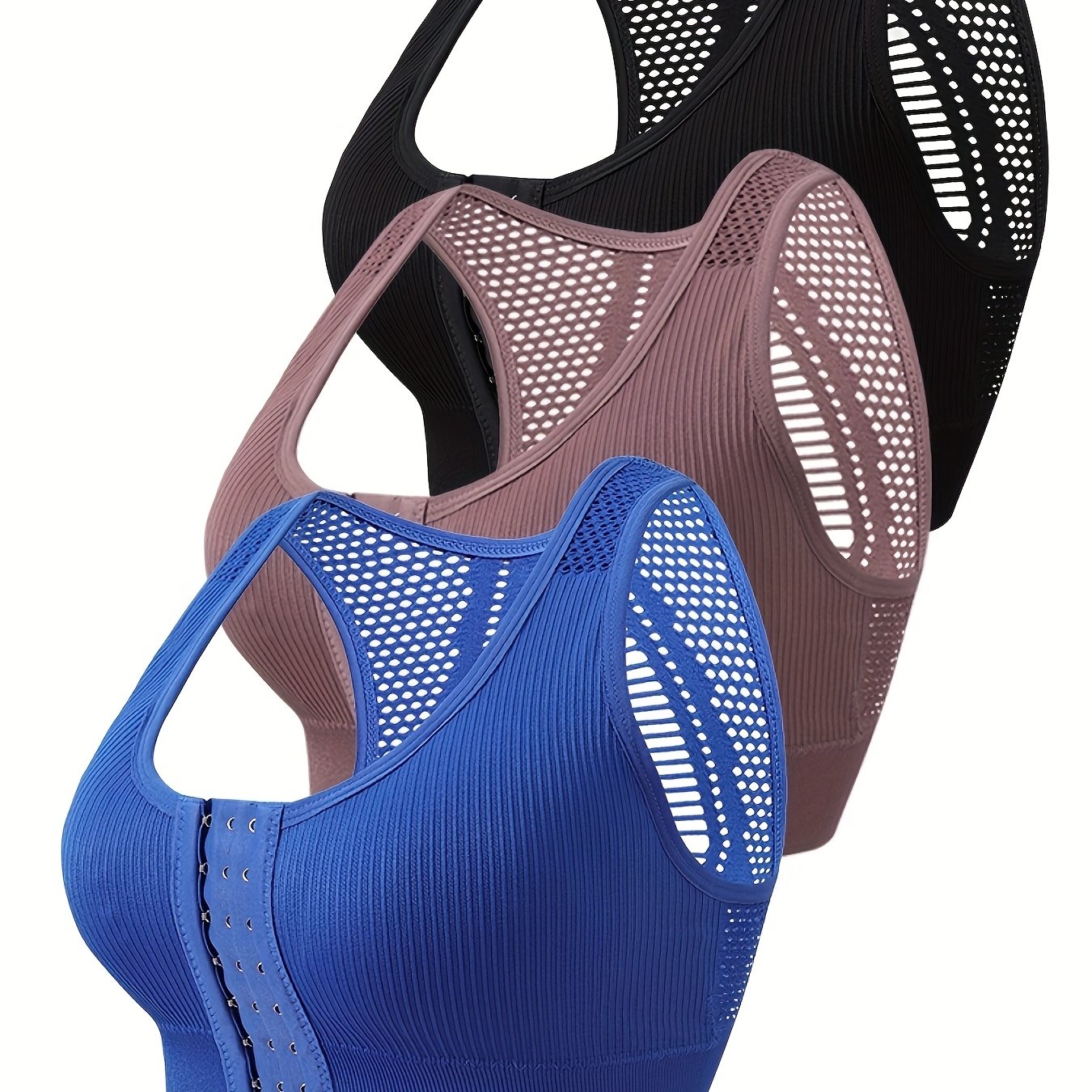 Women's Breathable Seamless Sports Bra Large Size, Lightweight, No Underwire