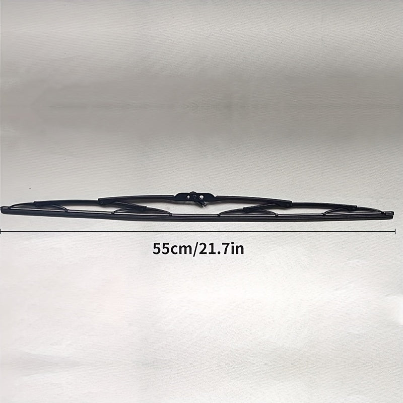 Черная металлическая щетка-стеклоочиститель с натуральной резиной для всех автомобилей с U-образным крюком