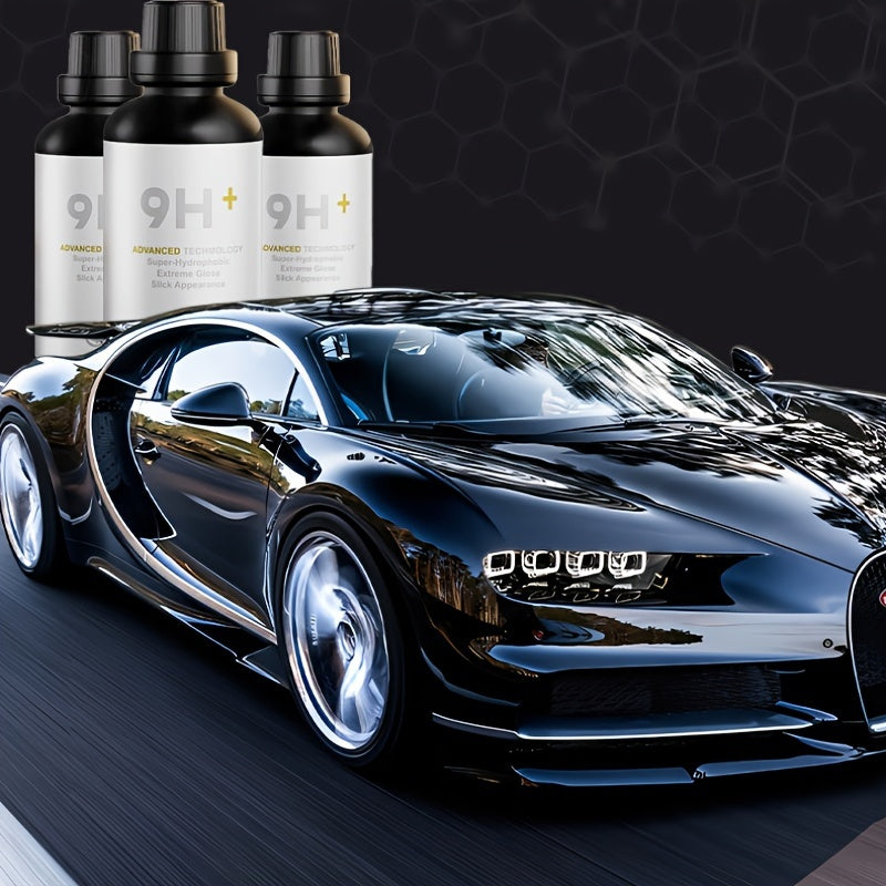 Hydrophobic Glass Coating Solution 50ml, 9H+ Ceramic Car Shield