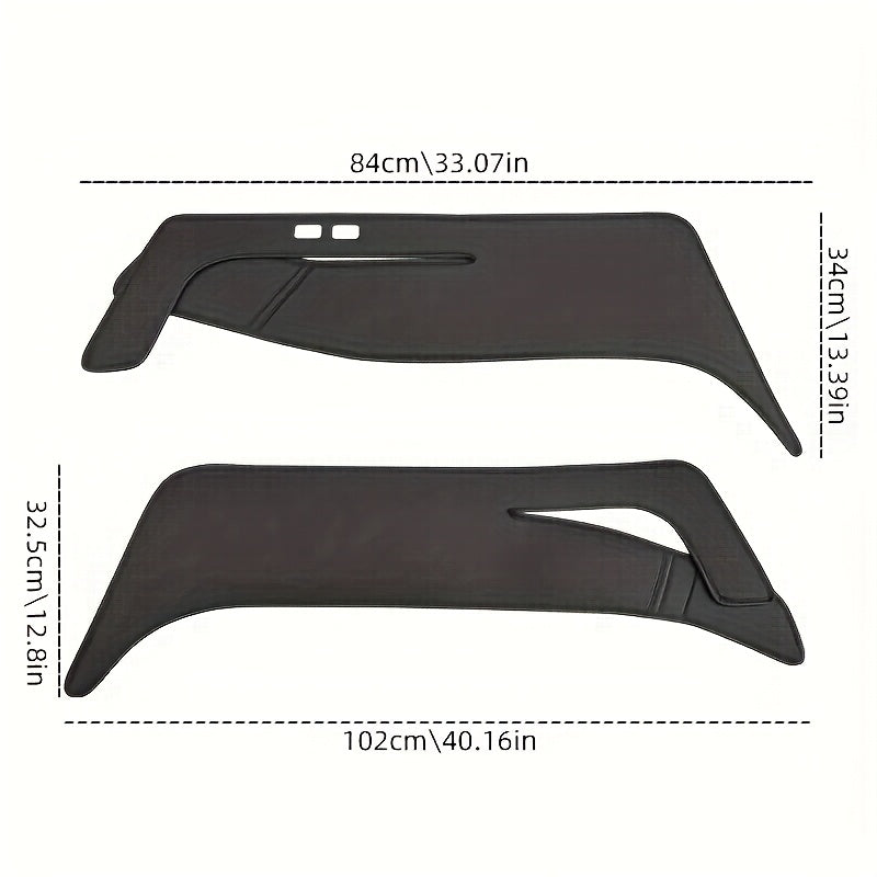 Rear Trunk Side Guards for Tesla Model Y Faux Leather Protector Pads Car Interior Accessories