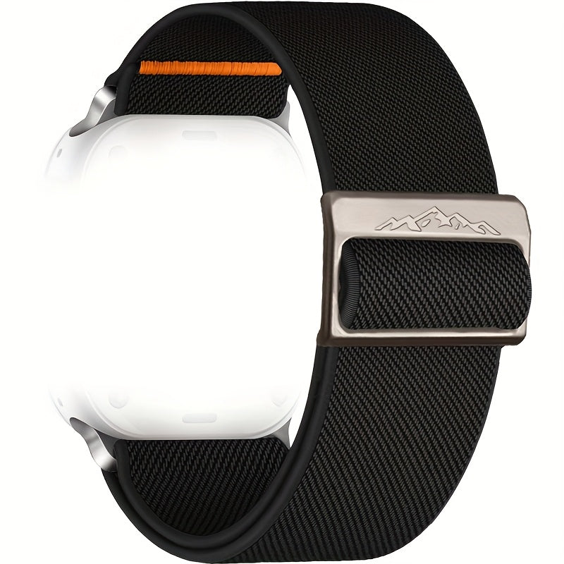 Stretchy Nylon Watch Band for Men Compatible with iWatch Ultra Series 8 7 6 5 4 3 2
