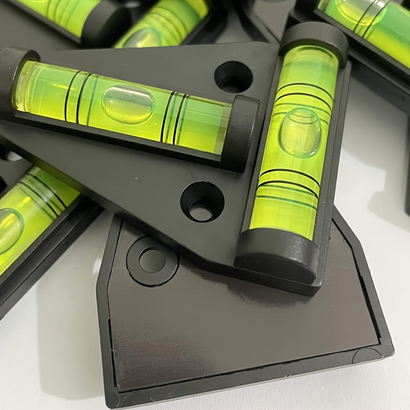 Juego de 4 niveles de burbuja impermeables para autocaravanas, comprobador cruzado, nivelador externo de expansión para camper y remolque