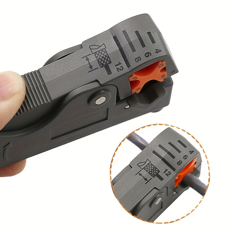 Multifunctional Wire Stripper and Crimping Tool with Plastic Handle