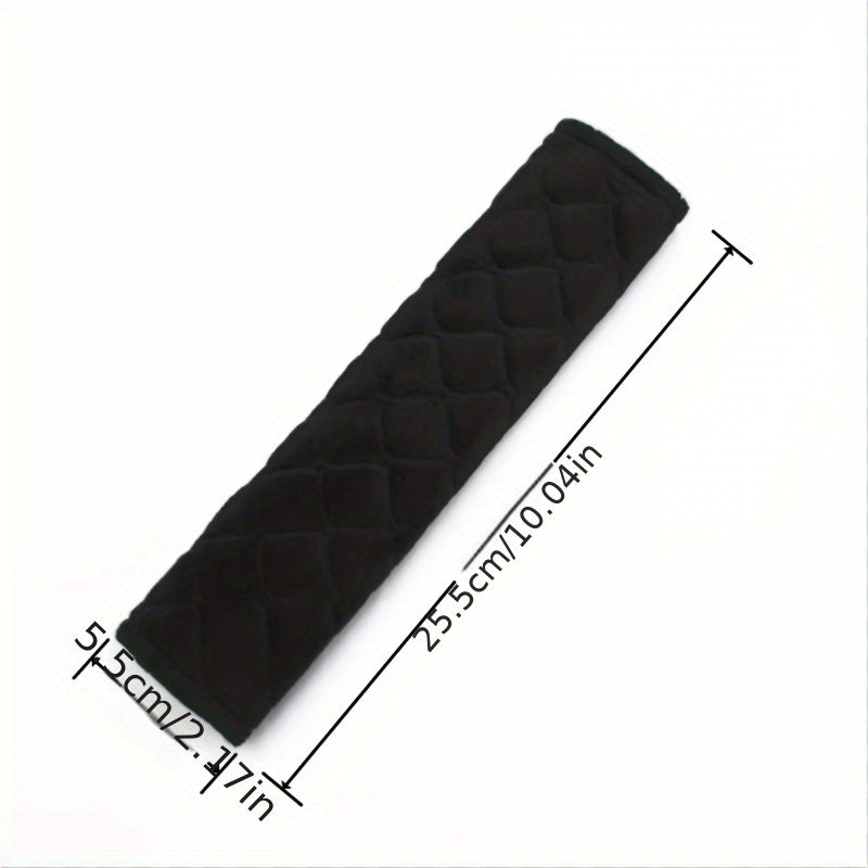 Car Seat Belt Shoulder Cover Plush Protector Embroidered Four Seasons