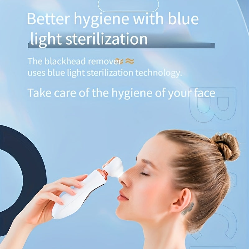 Blackhead Remover Vacuum for Men and Women USB Rechargeable with Magnifying Glass 3 Modes 3 Suction Heads