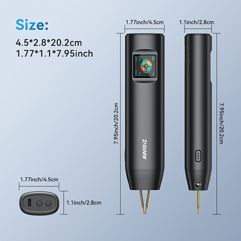 Color Screen Portable Handheld Spot Welder with 90 Adjustable Levels Rechargeable Battery for DIY Battery Pack Making