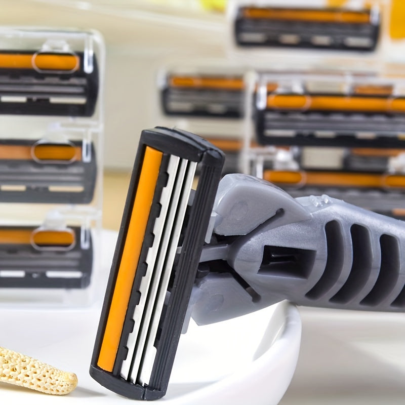 Qora vintage xavfsizlik rasi uchun zanglamaydigan po'latdan yasalgan pichoq bilan barcha teri turlari uchun