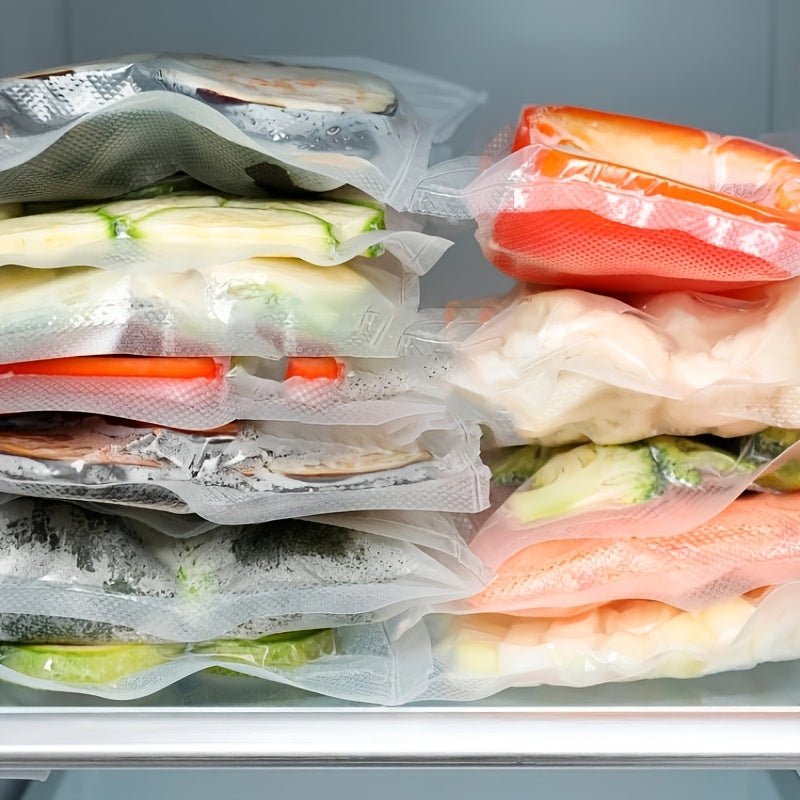 Vacuum Sealed Food Storage Bags with Zip Seal and Airtight Closure