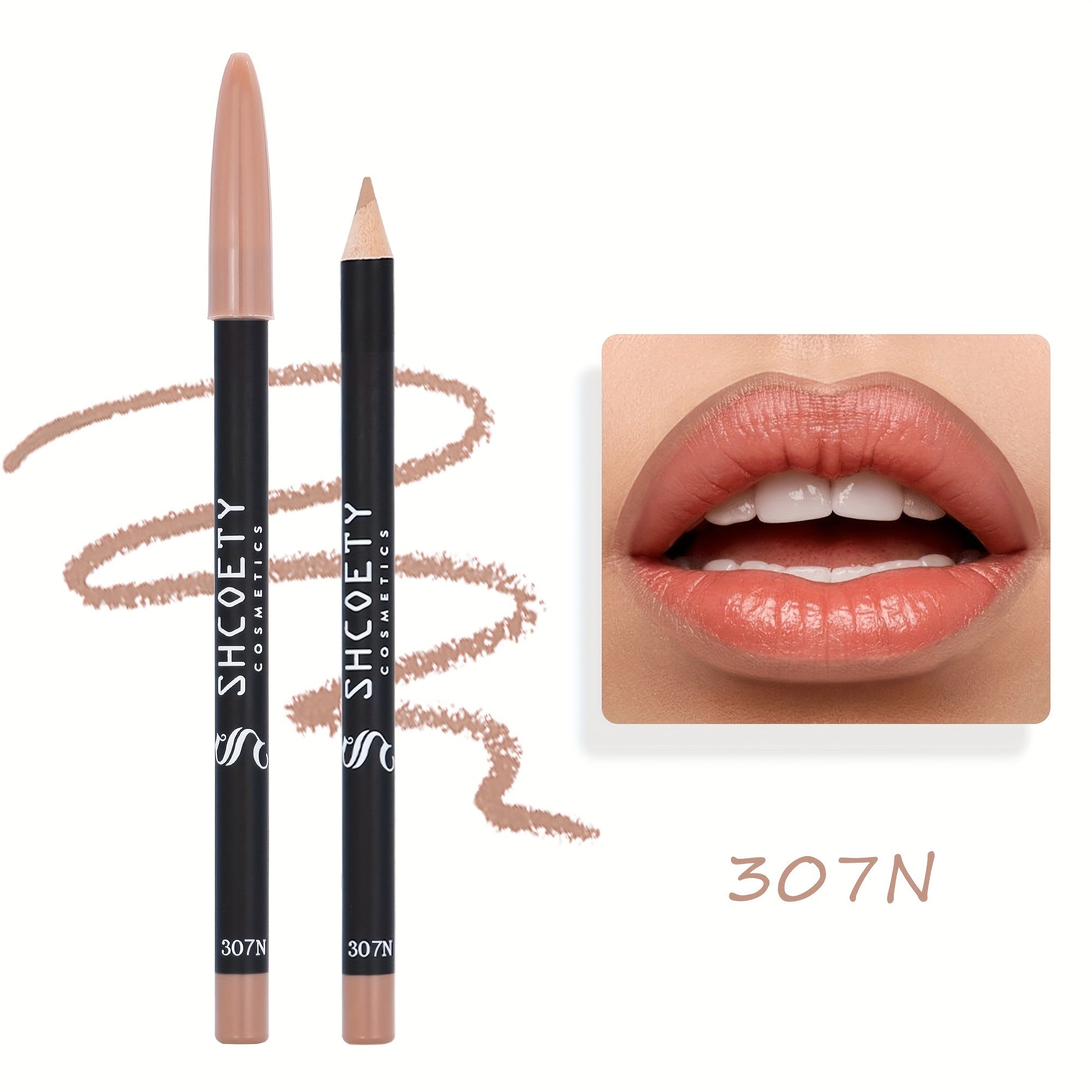 Women Matte Lip Liner Waterproof Long-Lasting 12 Colors Non-Fading Non-Stick Cup