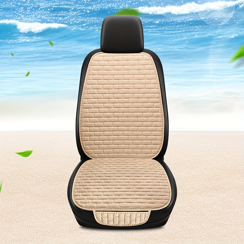 Universal Linen Car Seat Cover Protector for Front and Back Seats