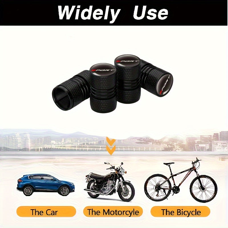 4 Pieces Aluminum Car Tire Valve Covers Chrome Plated Durable Stylish Auto Motorcycle Truck Accessories