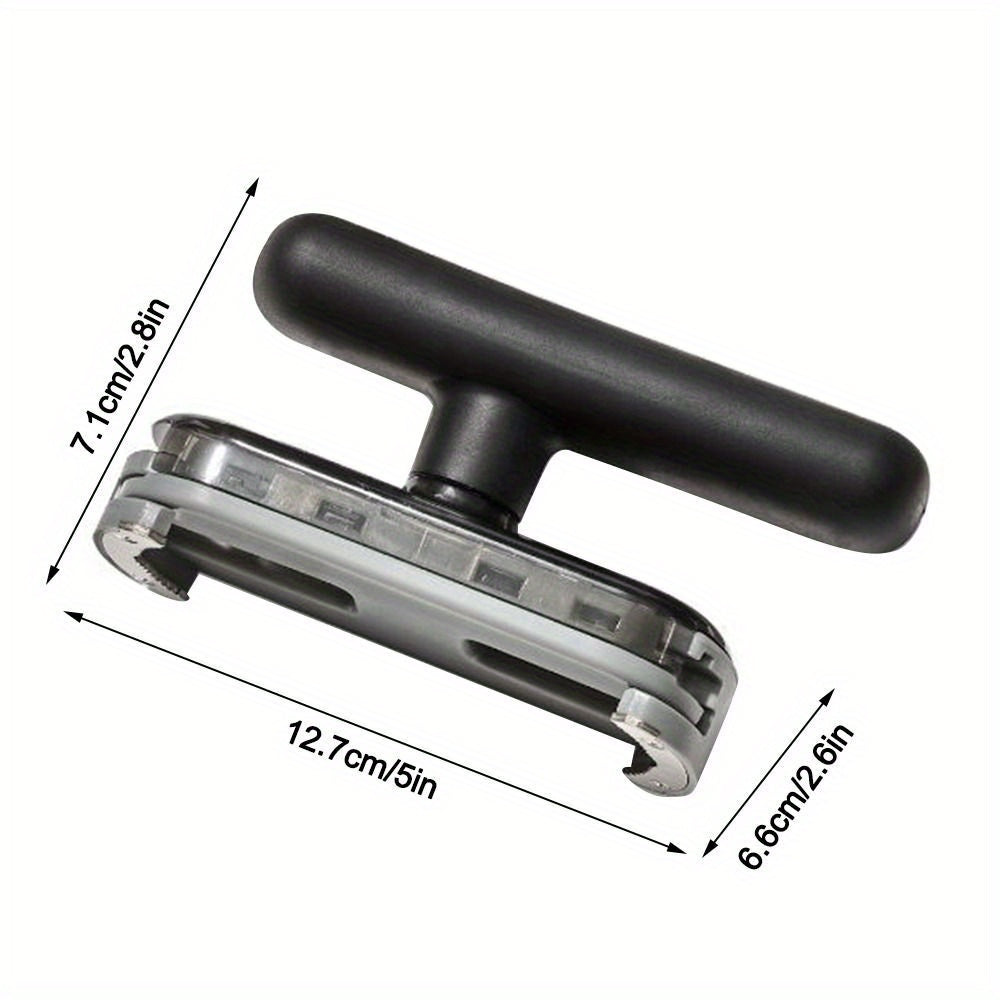 Регулируемый ручной открыватель для банок, кухонный инструмент для легкого снятия крышек, пластик