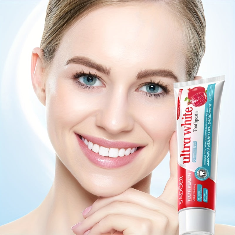 Pomegranate Toothpaste 100g Fluoride-Free Deep Clean Whitening