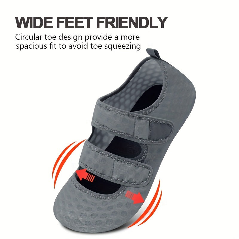 Water Shoes for Women & Men, Breathable & Quick-Dry, Adjustable, Rubber Sole