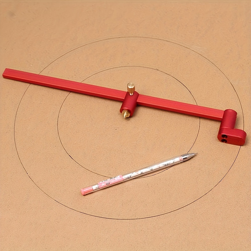 Woodworking Scribing Gauge with Center Finder Aluminum Alloy Circle Ruler for Woodturners