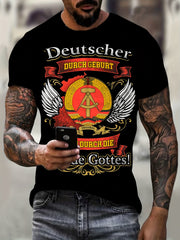 Plus Size Men's Graphic Print T-Shirt Summer Short Sleeve Casual All Over Print