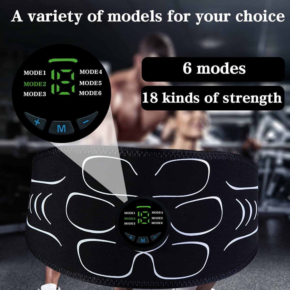 EMS Fitness Belt uch qismli to'plami uyda massaj qilish va qorin mushaklarini shakllantirish uchun, shuningdek, bayram sovgasi sifatida ham mos keladi.