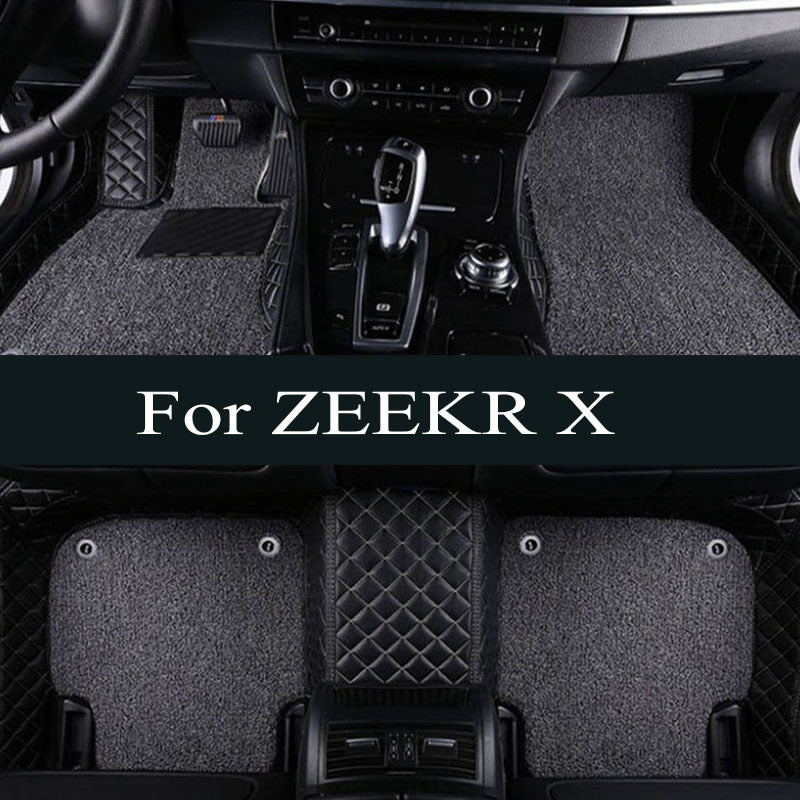 Car Floor Mats Faux Leather 3D Cargo Liner Trunk Backrest Pad All-Weather
