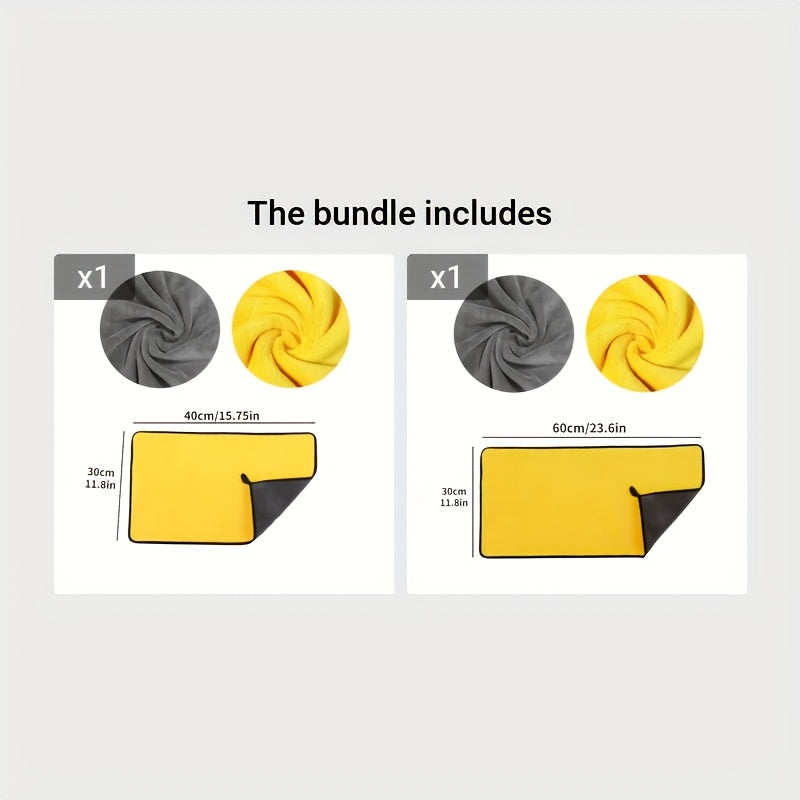 Toalla de limpieza para coche de microfibra, absorbente, suave, para detalles exteriores