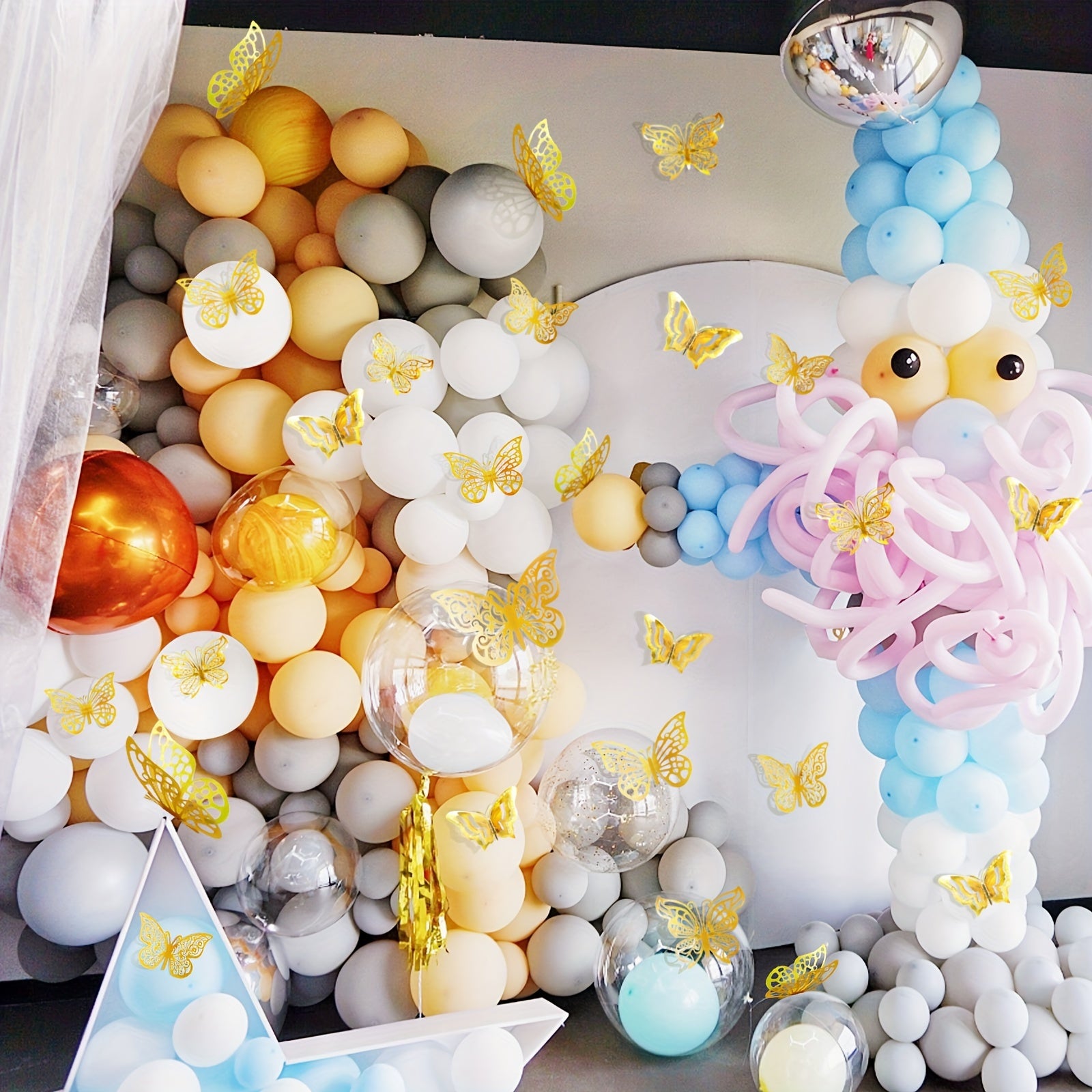 48 3D Butterfly Wall Stickers for Home Decor and Party Decorations