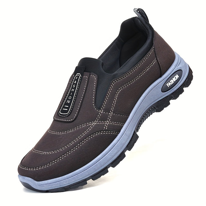 Men's Casual Fabric Loafers and Sports Shoes All-Season Round Toe