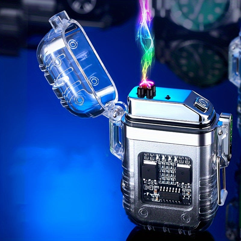 Unisex Plasma Pulse Arc qayta to‘ldiriladigan olovchi, chiroq va shamolga chidamli dizayn bilan