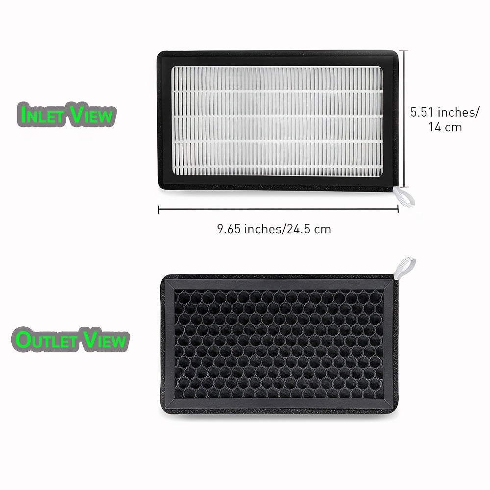 Автомобильный воздушный фильтр HEPA с активированным углём, комплект из 2 шт. для Tesla Model 3 Y